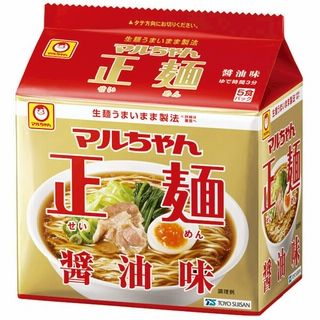 東洋水産 マルちゃん正麺 醤油味 5食パック