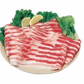 北海道産 ゆめの大地豚 豚バラうす切り 100g当り