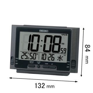 SEIKO 温度湿度付き電波目ざまし時計SQ-320-K