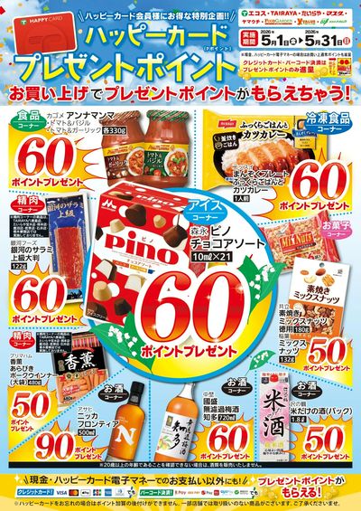 ハッピーカードプレゼントポイント(5/1~5/31)