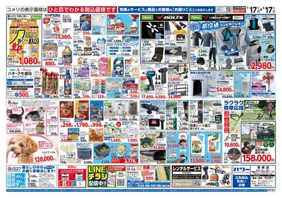 コメリパワー 7/17号 夏本番を楽しもう! ウラ
