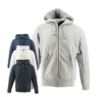 メンズ スウェットジップパーカー SOLOTEX(R)使用