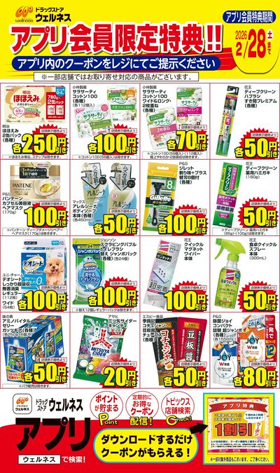 2/1~2/28 ウェルネスアプリクーポンチラシ