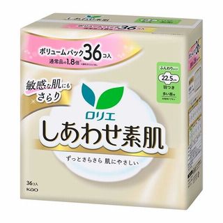 ロリエしあわせ素肌 多い昼用羽つき 36コ入