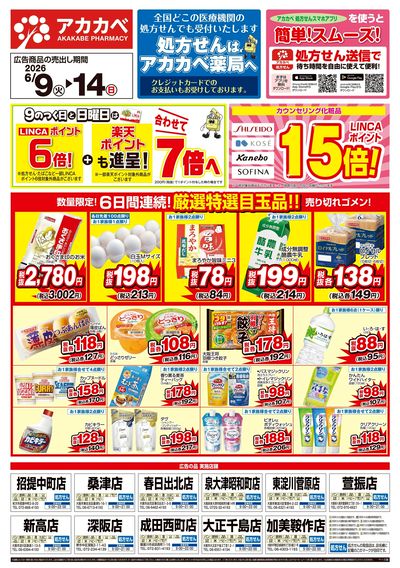 6月の店舗限定チラシ オモテ