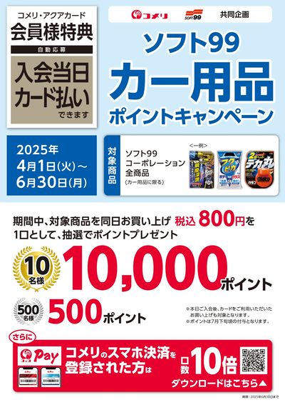 ソフト99 カー用品 ポイントキャンペーン