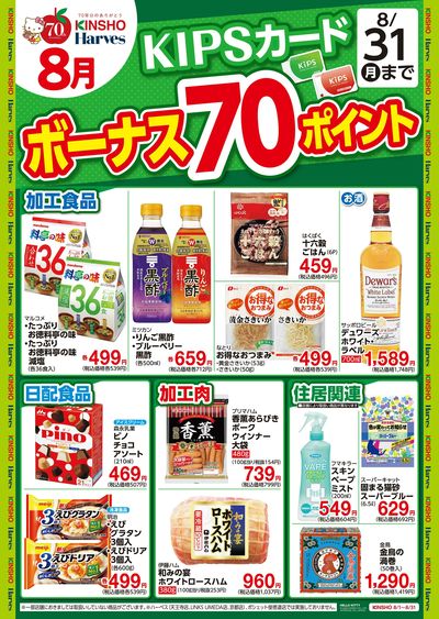 KIPSカードボーナス70ポイント