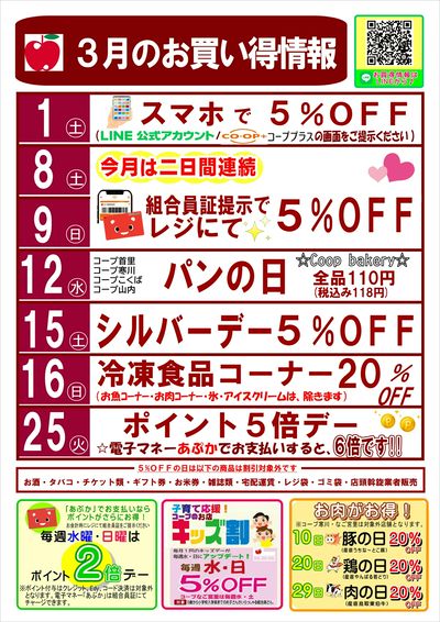 3月【お買い得情報】