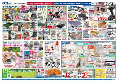 コメリパワー 3/7号 決算市 ウラ