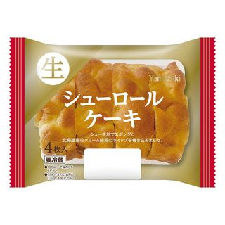 山崎製パン 生シューロールケーキ 4個入
