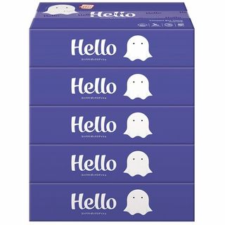 ハロー コンパクトボックスティシュ 150W×5個パック