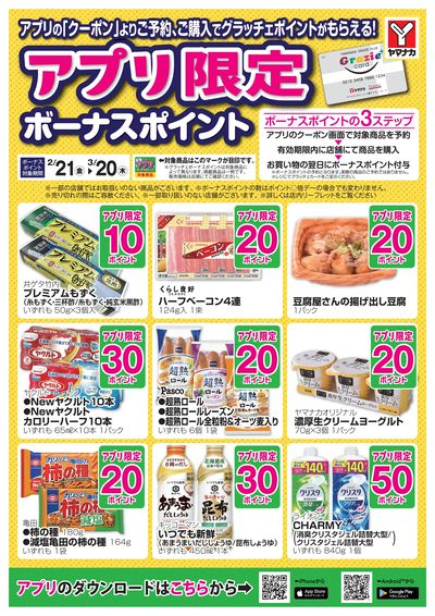 2/21-3/20 アプリ限定ボーナスポイント