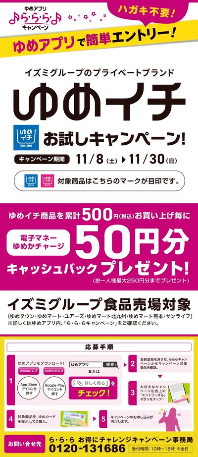 ゆめアプリで簡単エントリー