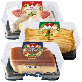 クリスマス(苺のショートケーキ/モンブラン/バスク風チーズケーキ)