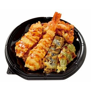 海老イカ野菜天丼