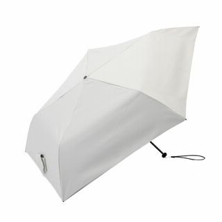 日傘としても使える畳みやすい軽量折傘50cmオフホワイト