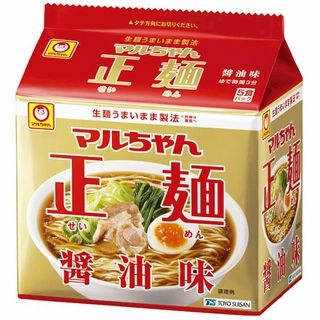 東洋水産 マルちゃん正麺 醤油味 5食パック