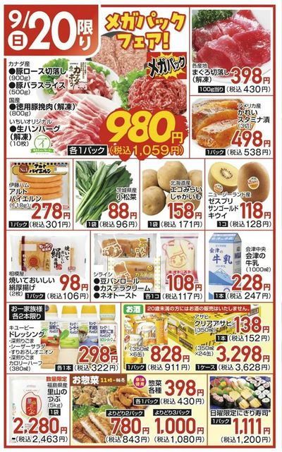 9/20(日)限定