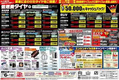 愛車に合わせたタイヤをご提案!