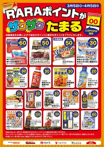 3月度RARAポイント