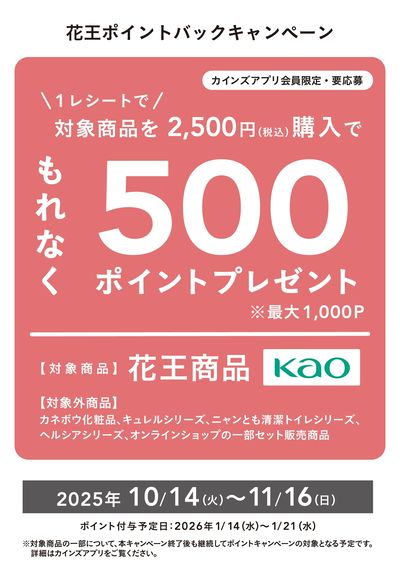 花王ポイントバックキャンペーン