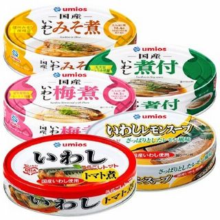 いわしみそ煮/いわし煮付/国産いわし梅煮/いわしレモンスープ/いわしトマトソース味