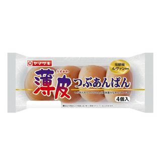 山崎製パン 薄皮 つぶあんぱん 4個入