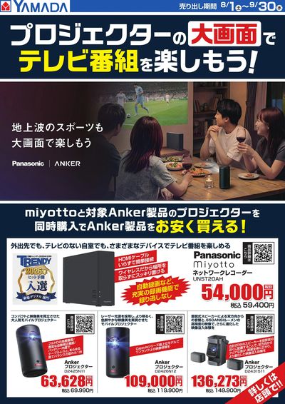 大画面でテレビ番組を楽しもう!