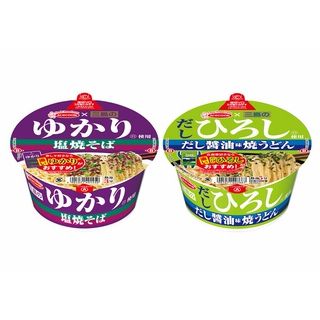 ●三島のゆかり使用 塩焼そば ●三島のだしひろし使用 だし醤油味焼うどん