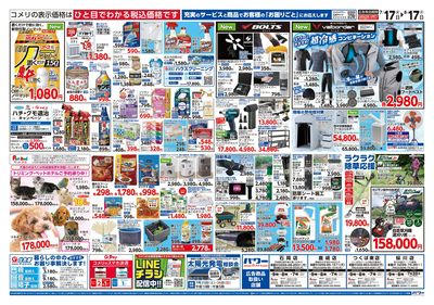 コメリパワー 7/17号 夏本番を楽しもう! ウラ
