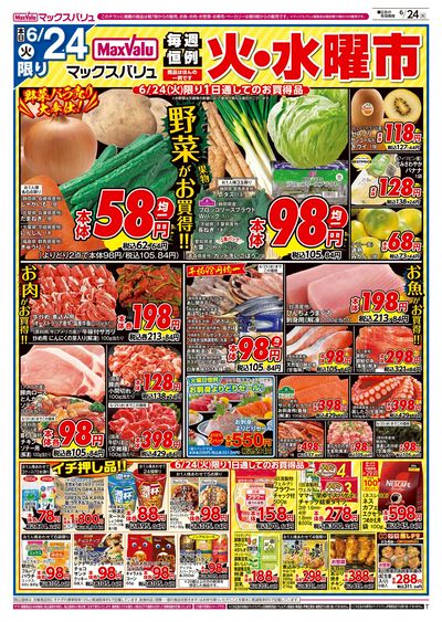 6/24号 火水曜市/カメさんデー:オモテ