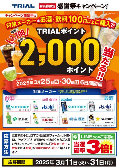 TRIAL GO 塩原3丁目店_表