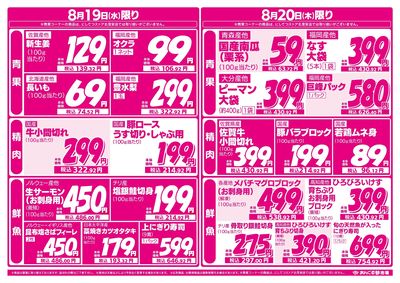 8/17 夏を乗り切るごちそうサマー(裏面)