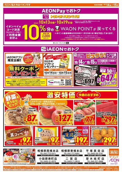10月14日号均一チラシ(おもて)