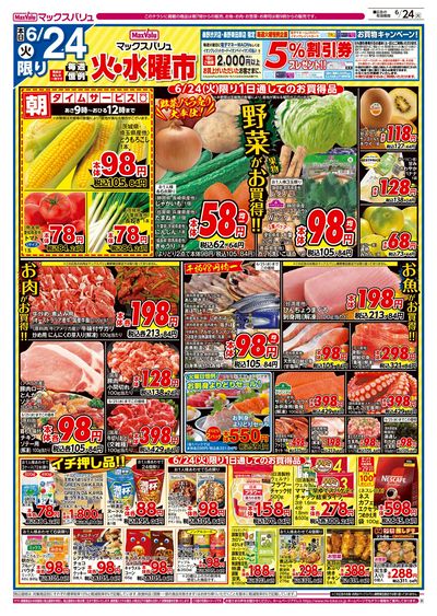 6/24号 火水曜市/カメさんデー:オモテ