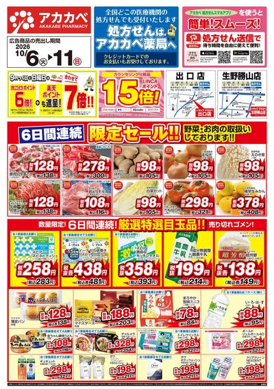 10月の店舗限定チラシ!