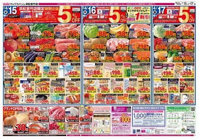 4/15号 浜松宮竹店グランドオープンチラシ第1弾:ウラ