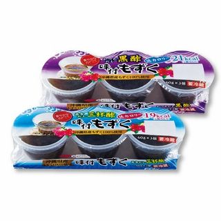 味付もずく(三杯酢・黒酢、各60g×3)