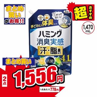 ハミング消臭実感 汗・脂臭タイプ シトラス 詰替