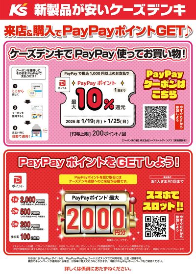来店&購入でPayPayポイントGET