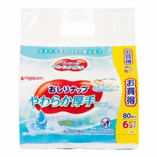 おしりナップ やわらか厚手仕上げ 80枚×6個