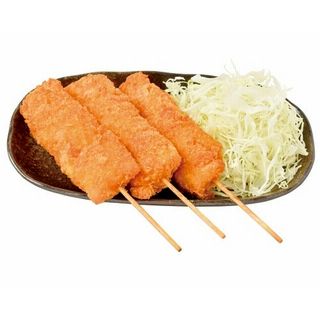 大きな串カツ(豚肉と玉ねぎ)