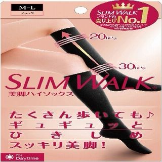 スリムウォーク美脚ハイソックスML