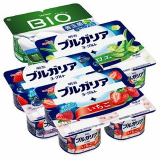 ダノンビオプレーン加糖(75g)/ブルガリアヨーグルト(アロエ/ブルーベリーミックス/いちご)(各70g)