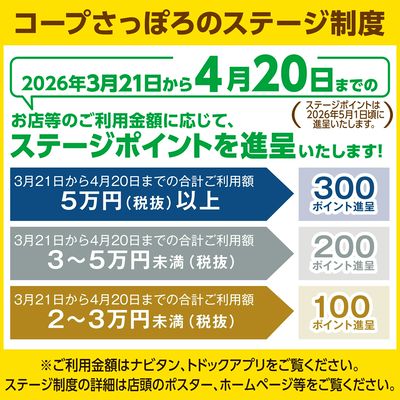 コープさっぽろのステージ制度