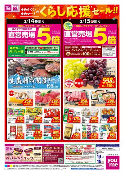 3/14号 土日チラシ オモテ