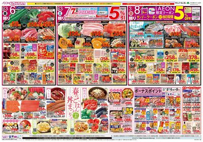 3/6号 イオン100周年記念特別価格/春のごはん丼まつり:ウラ