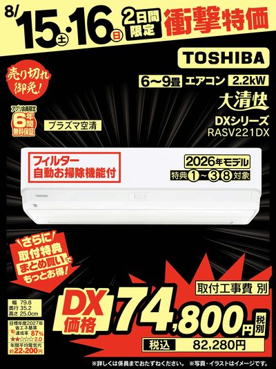 2日間限定!衝撃特価!