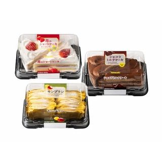 ●苺のショートケーキ ●ショコラトルテケーキ ●モンブラン