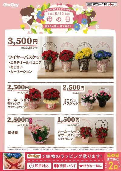 5月10日は母の日 “ありがとう”をカタチに 裏面